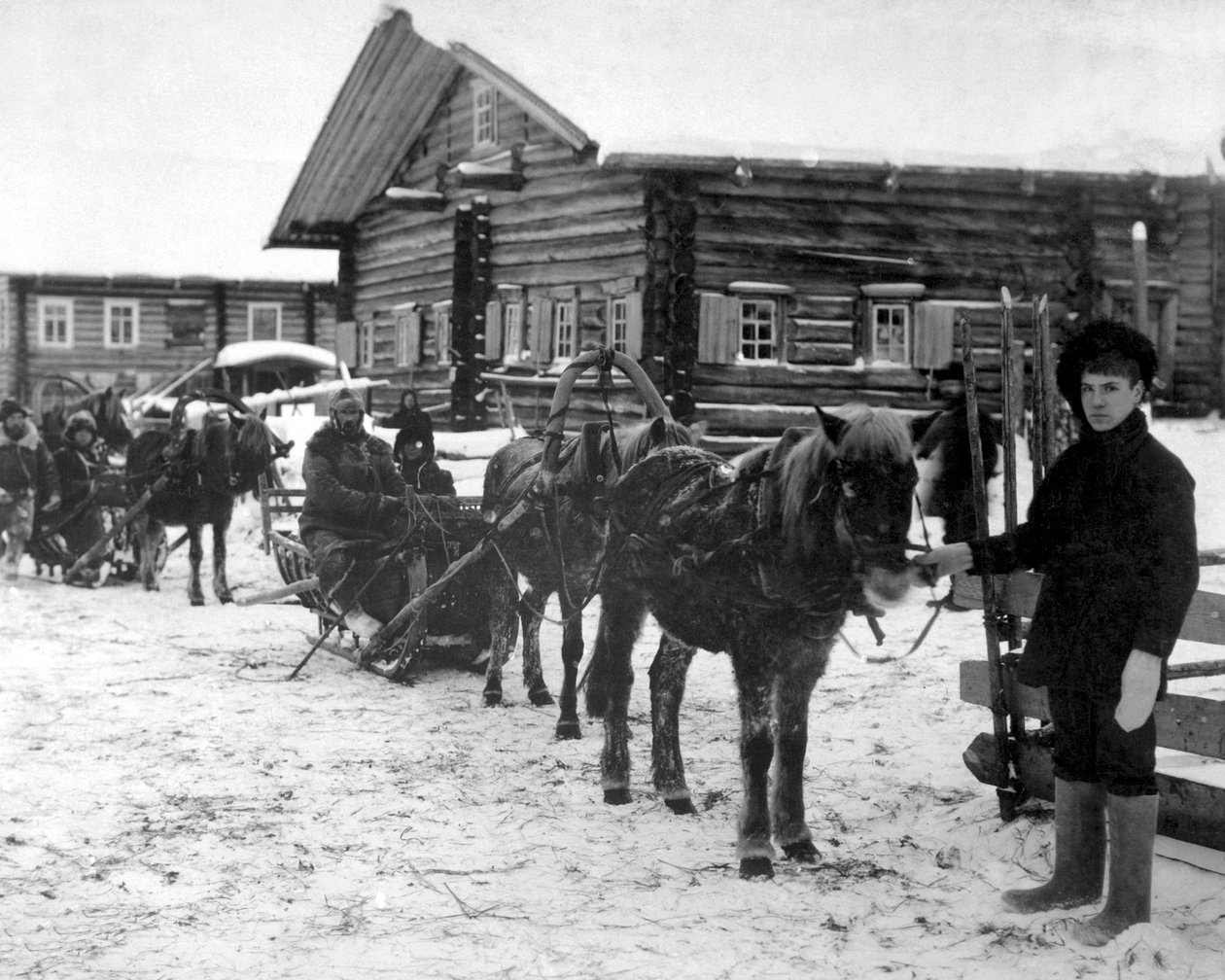 Americká pěchota poblíž Archangelu, Rusko, prosinec 1918. od Unbekannt
