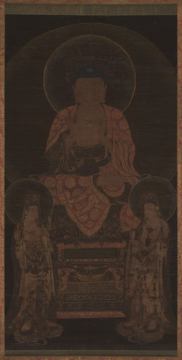 Amitabha triáda, ca. 13. století. od Unbekannt
