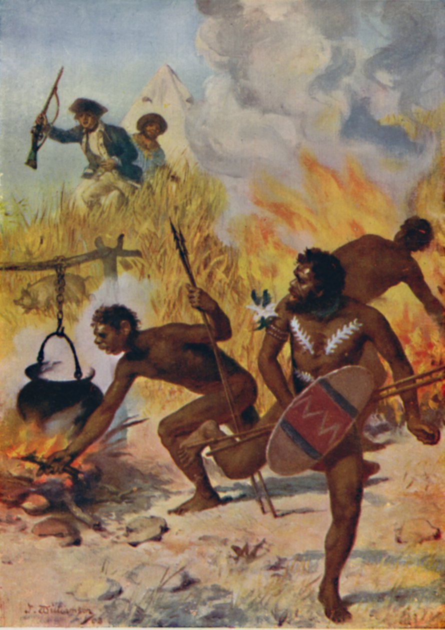 Affray with the Natives, 1923. od Unbekannt