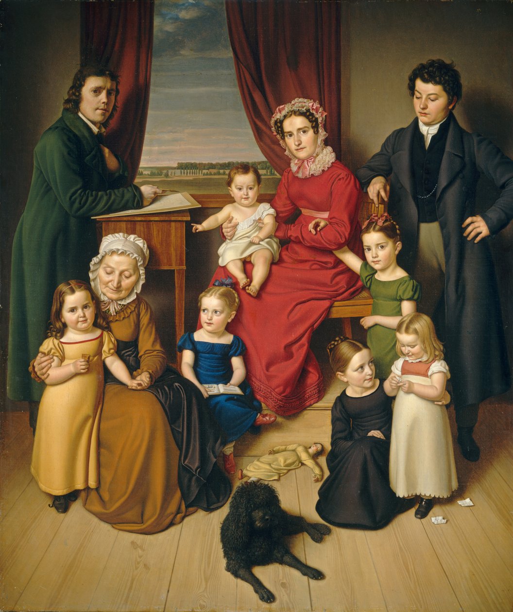 Umělec a jeho rodina, c. 1830. od Unbekannt