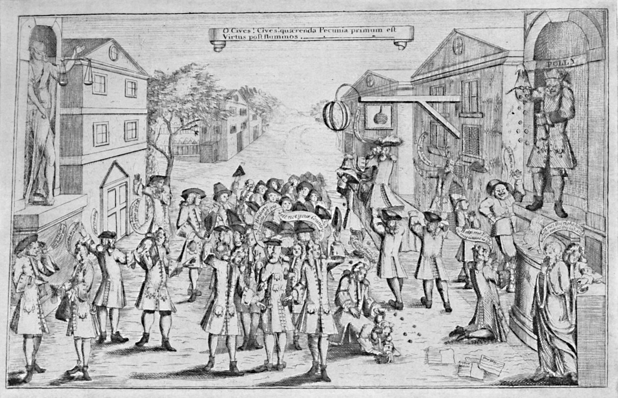 Volby vyhrané úplatkem, 1727, 1904 od Unbekannt