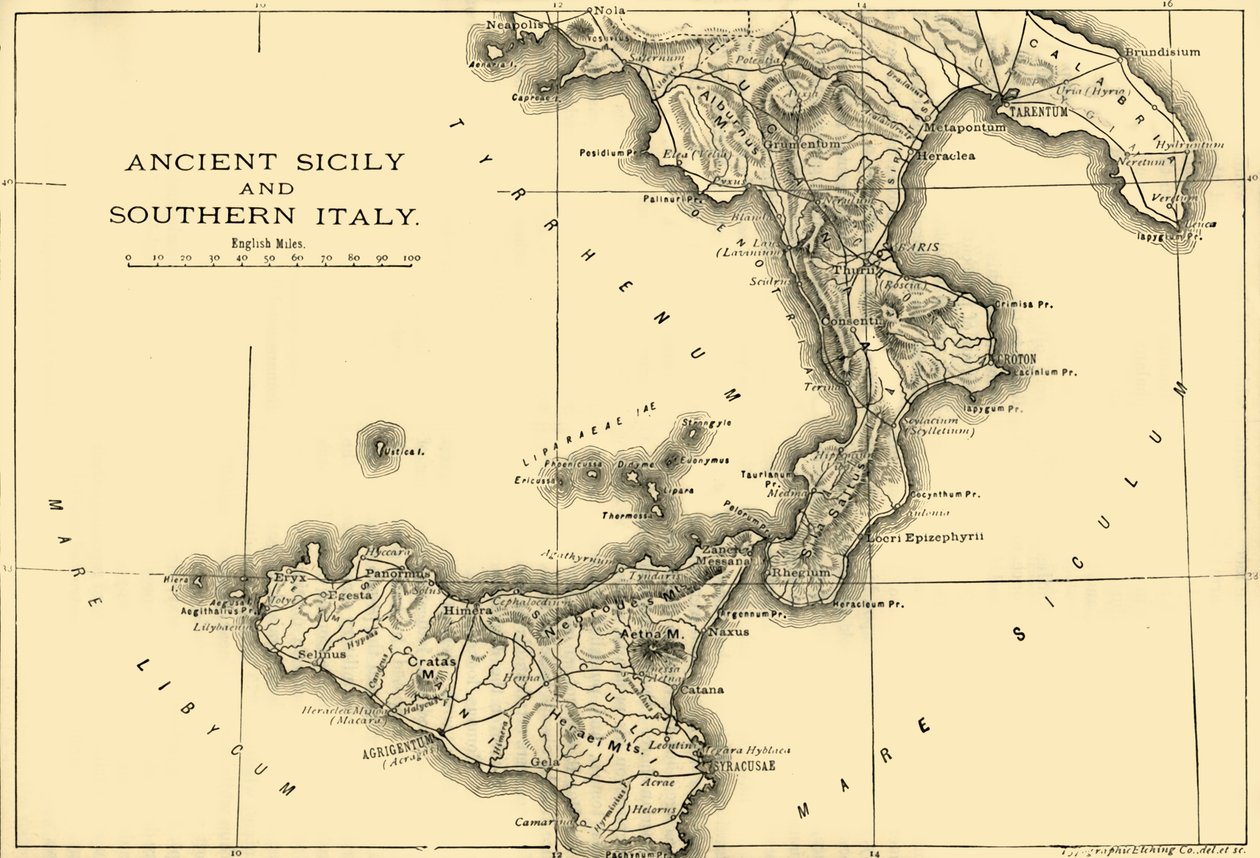 Starověká Sicílie a jižní Itálie, 1890. od Unbekannt