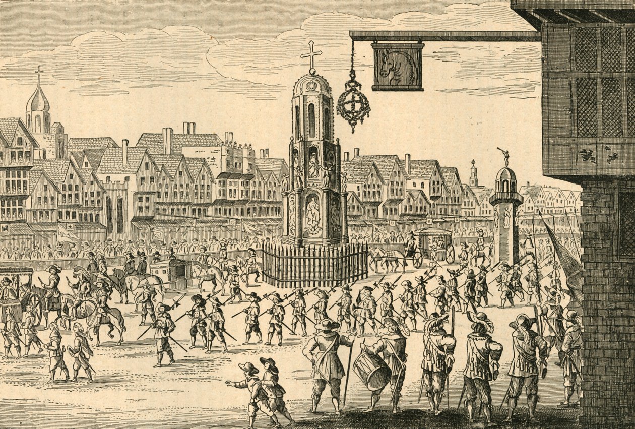 Starověký pohled na Cheapside, 1897. od Unbekannt