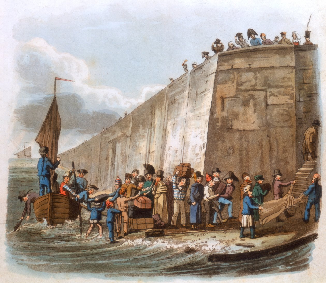 Příjezd do Calais, 1816 od Unbekannt