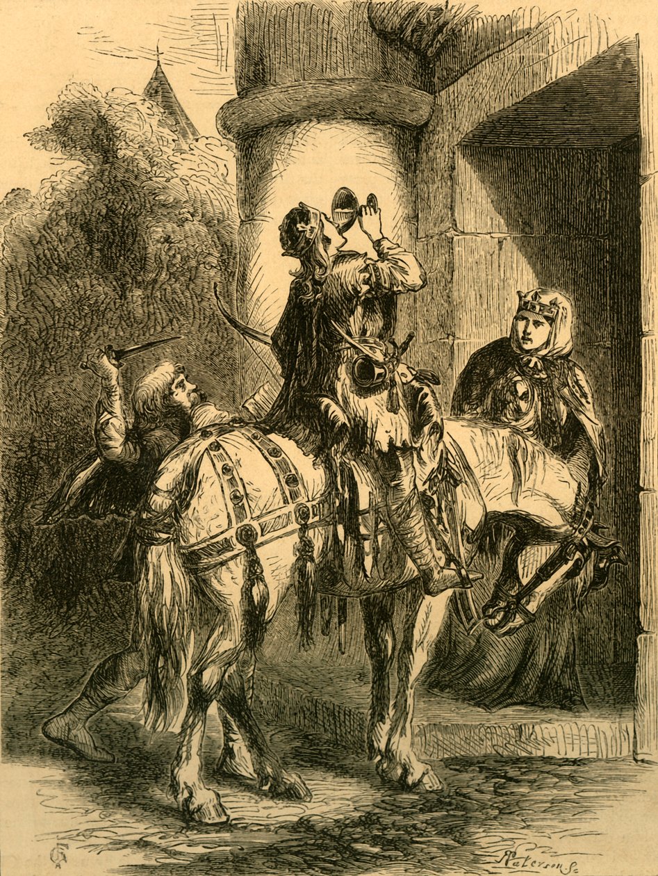 Atentát na Edwarda mučedníka, c1890. od Unbekannt