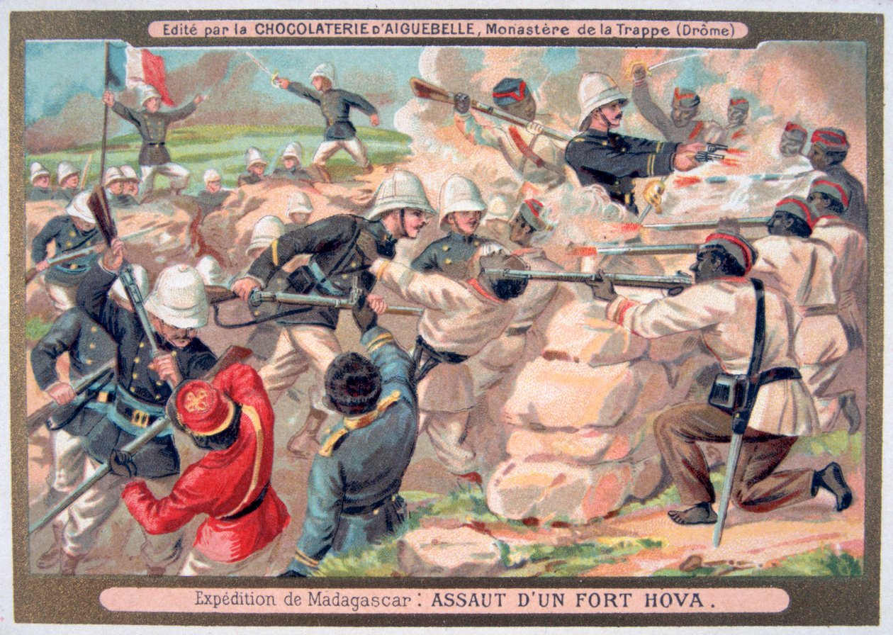 Útok na pevnost Hova, Madagaskar, 1883-1896 od Unbekannt