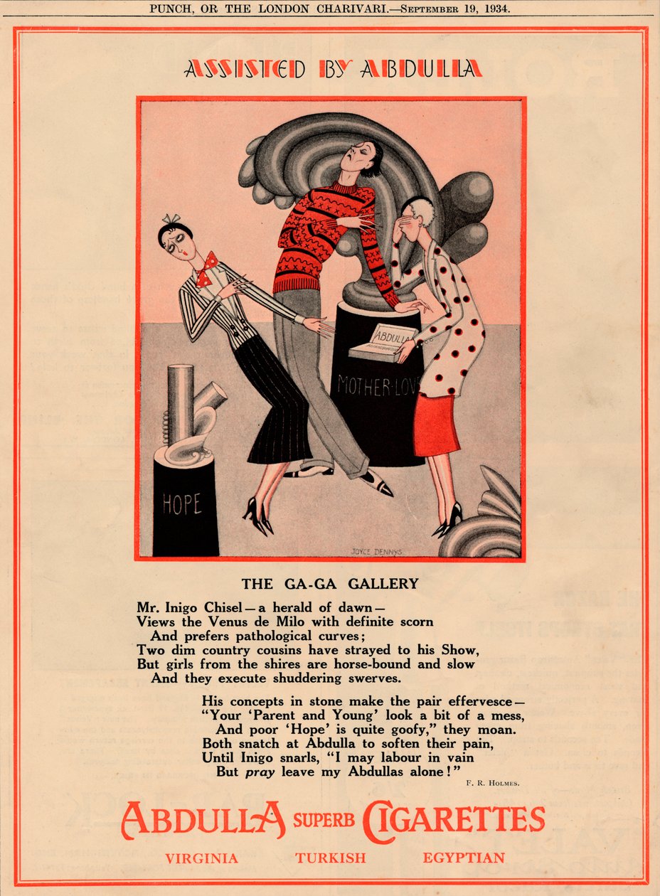 Asistence: Abdulla - The Ga-Ga Gallery, 1934 od Unbekannt