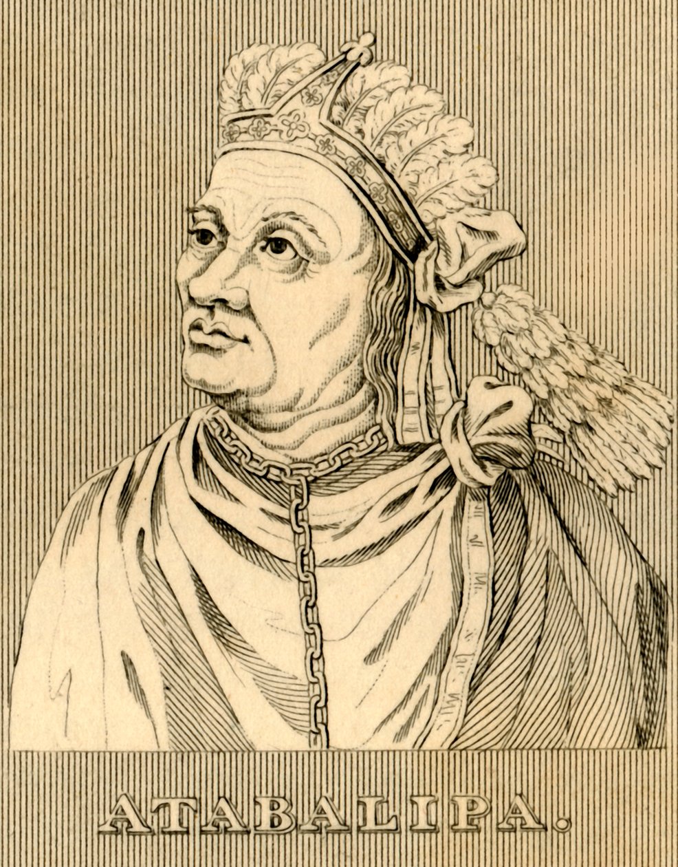Atabalipa, c1502-1533, 1830. od Unbekannt