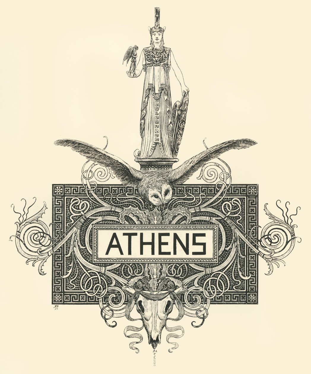Athény, konec 19.-začátek 20. století. od Unbekannt