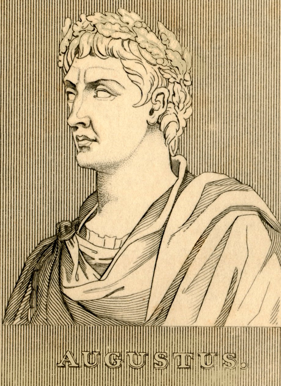 Augustus, 63 př. nl - 14 našeho letopočtu, 1830. od Unbekannt