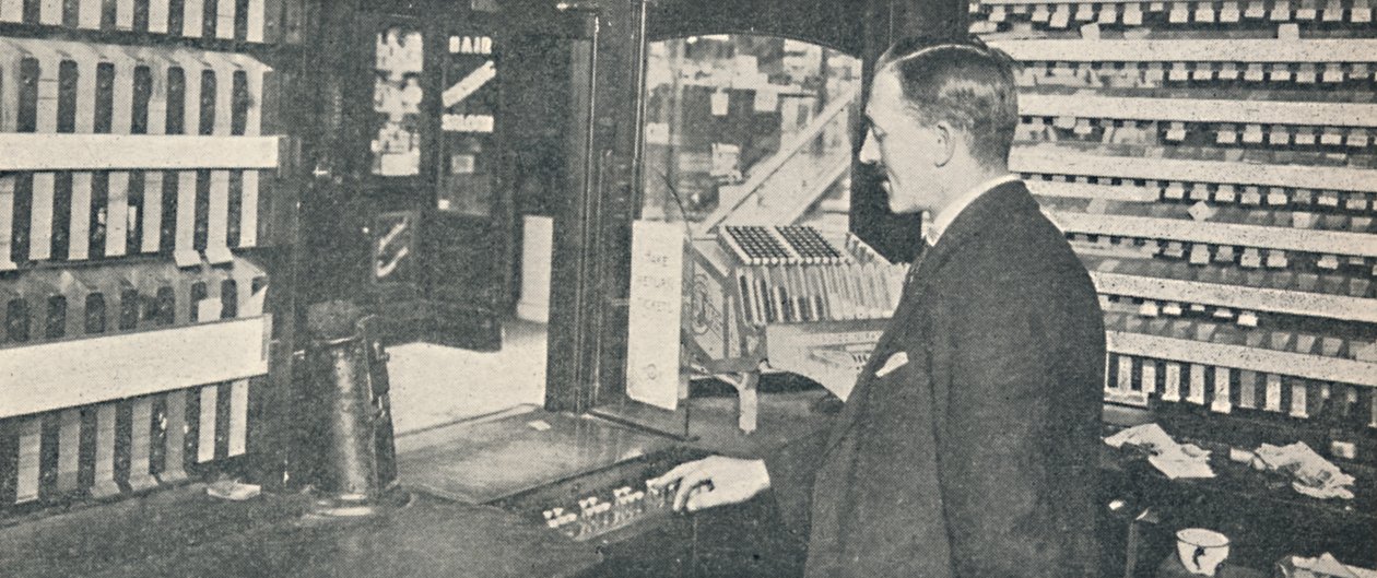 Automatické automaty na jízdenky a výměny ve Westminsteru, 1926 od Unbekannt