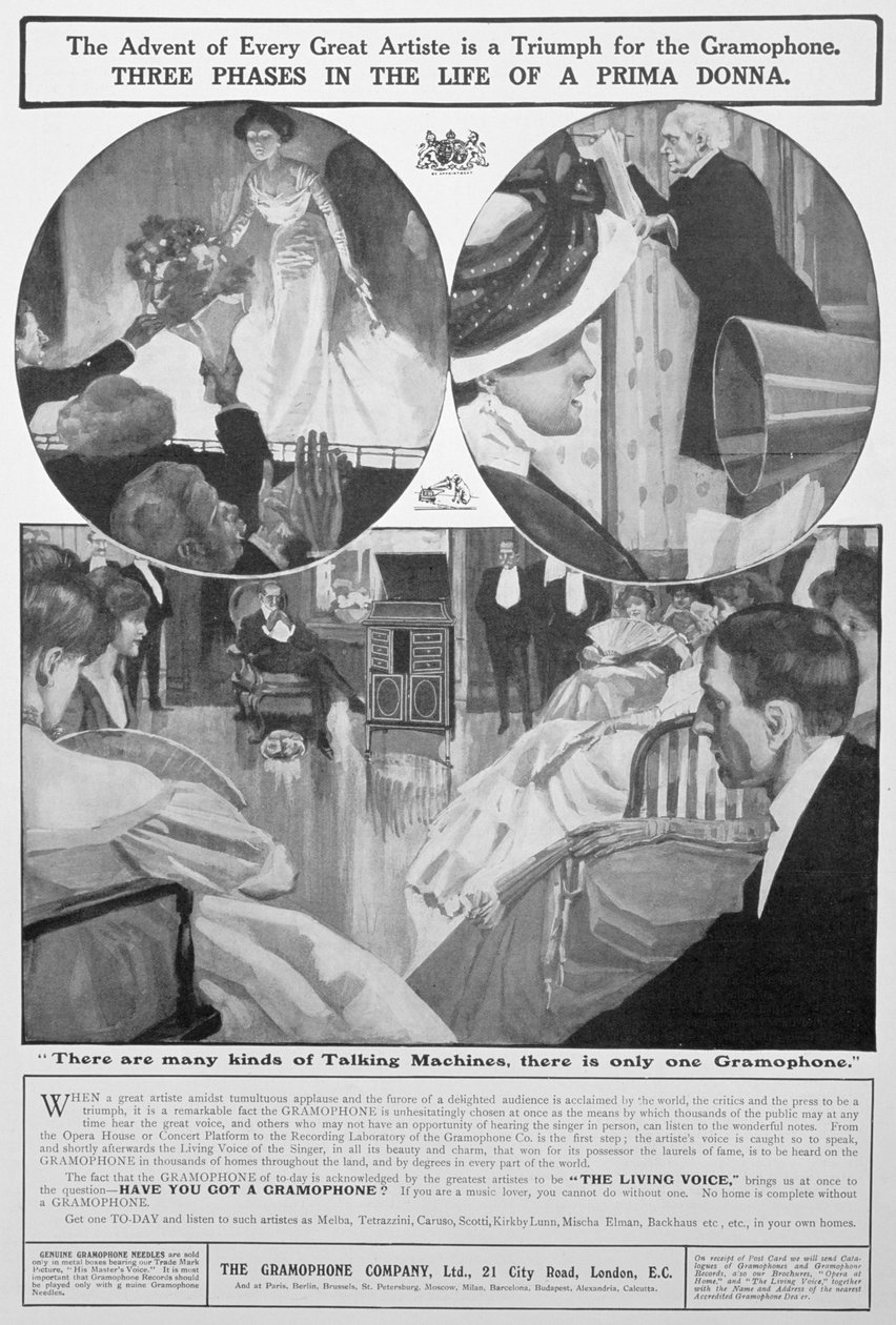 Avert for the Gramophone Co, 1909 od Unbekannt