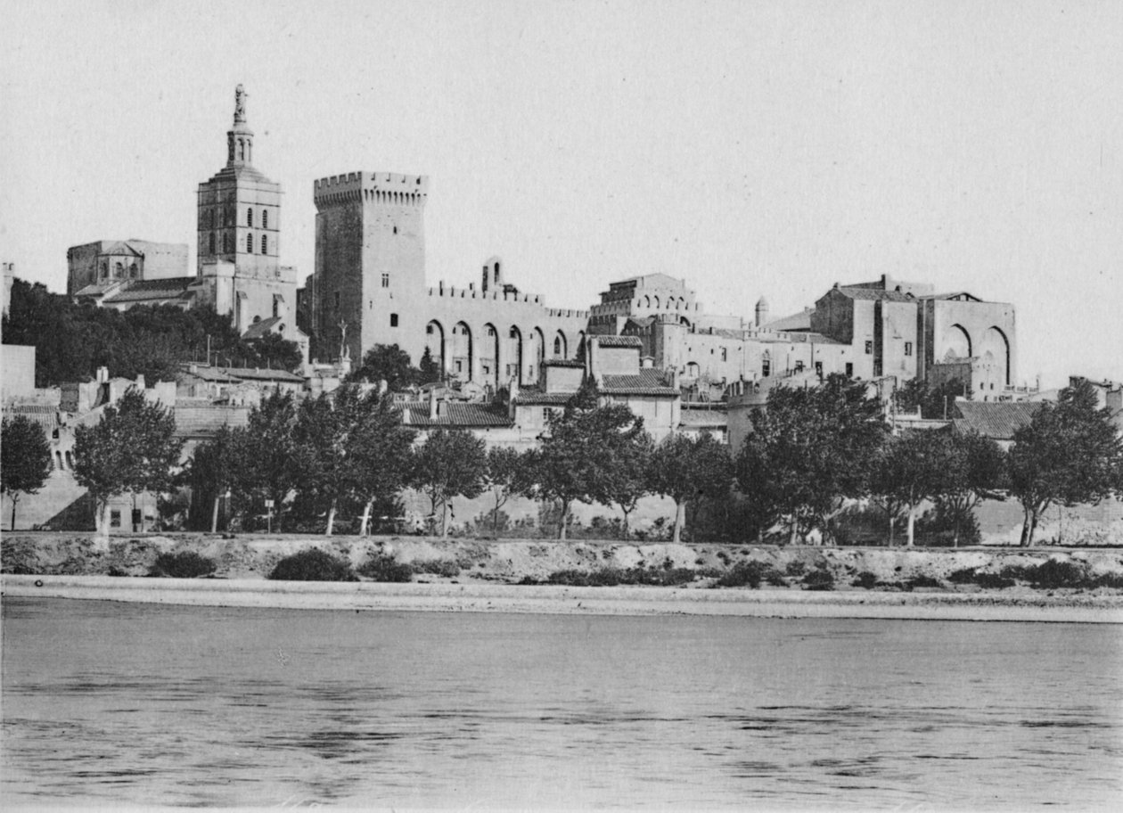 Avignon. - Palác Rhone a papežů, c1925 od Unbekannt