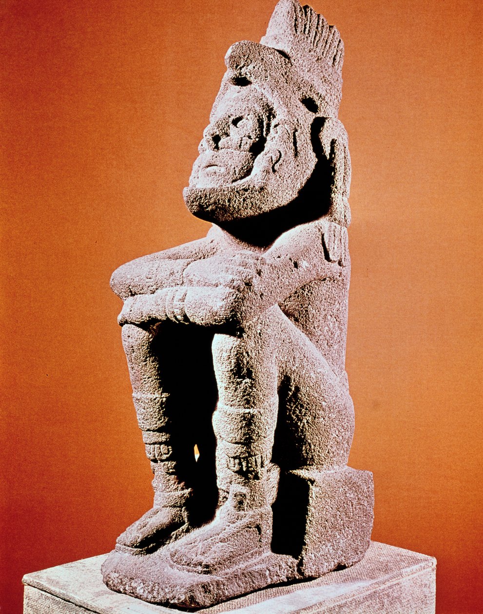 Aztécká socha sedící mužské postavy, c1375-1521 od Unbekannt