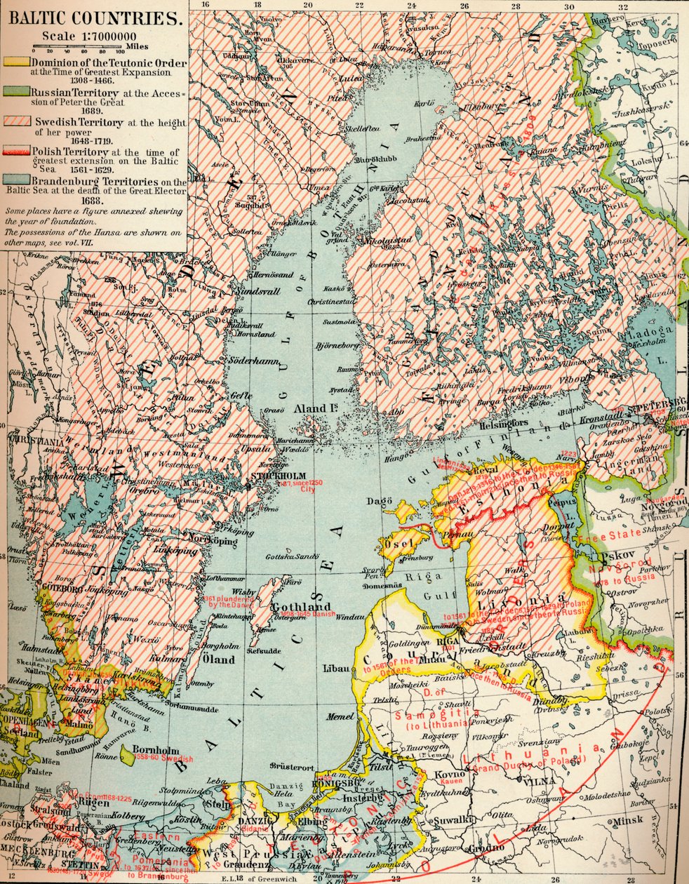 Pobaltské země, c1907, 1907 od Unbekannt