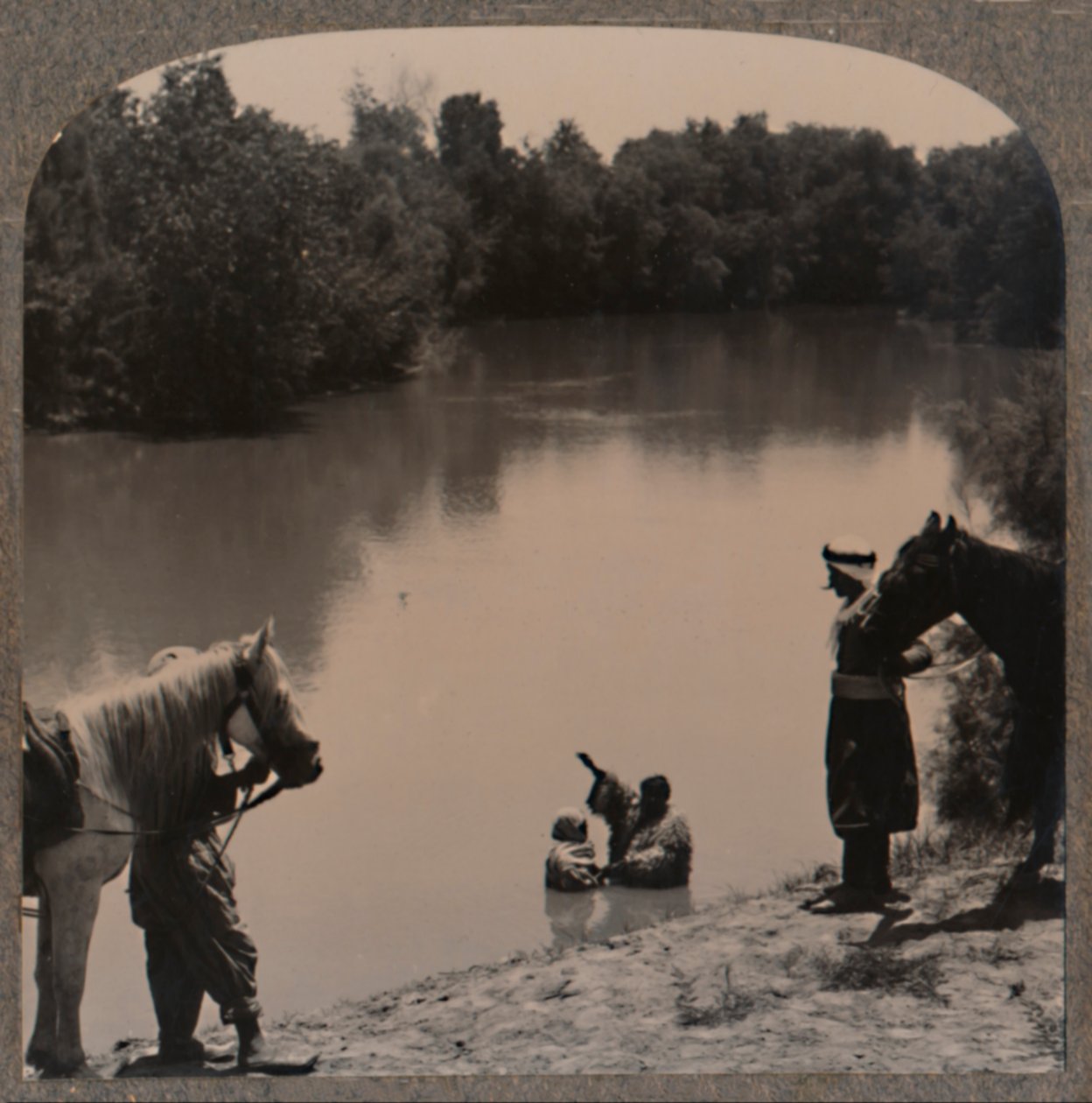 Křest v Jordánu, c1900 od Unbekannt