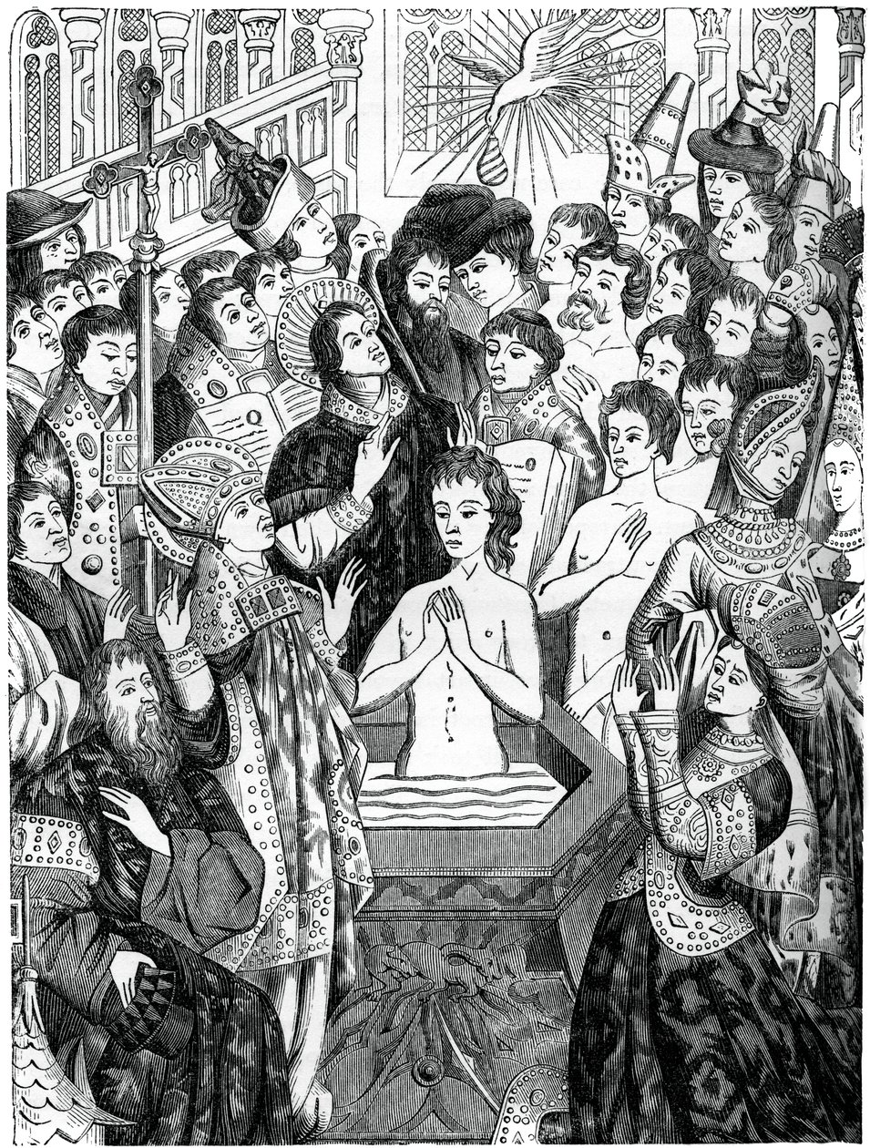 Křest krále Clovise, Rheims, 1870 od Unbekannt