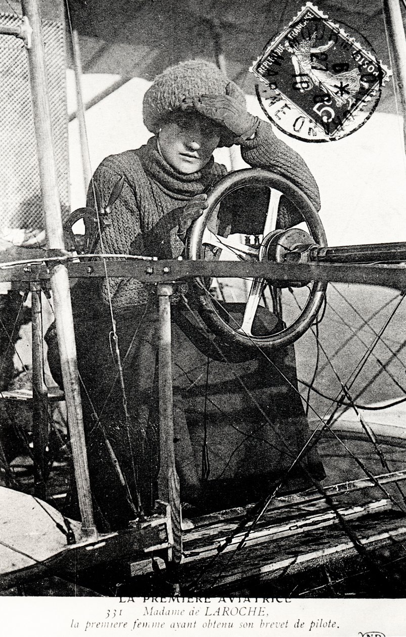 Baronka Raymonde Delaroche, francouzský letec, 1909 od Unbekannt