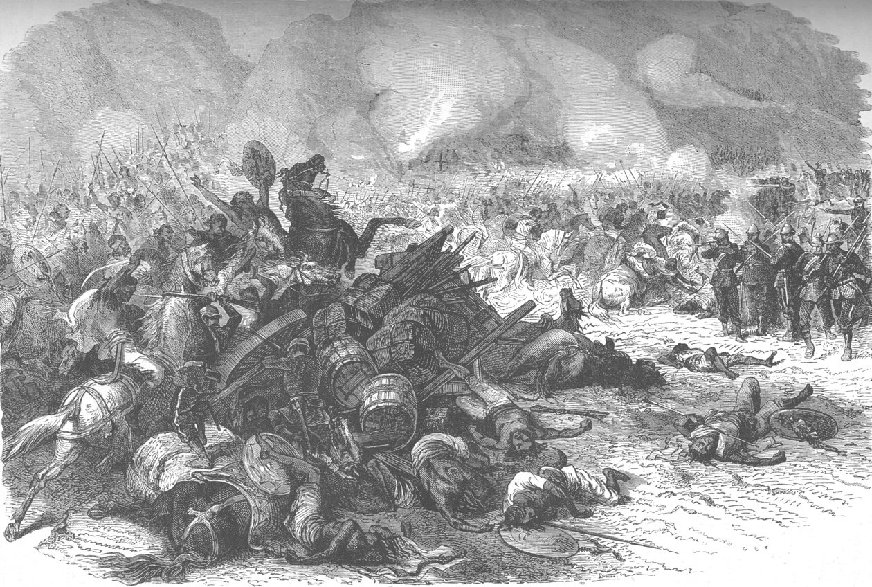 Bitva před Magdalou, c1880 od Unbekannt