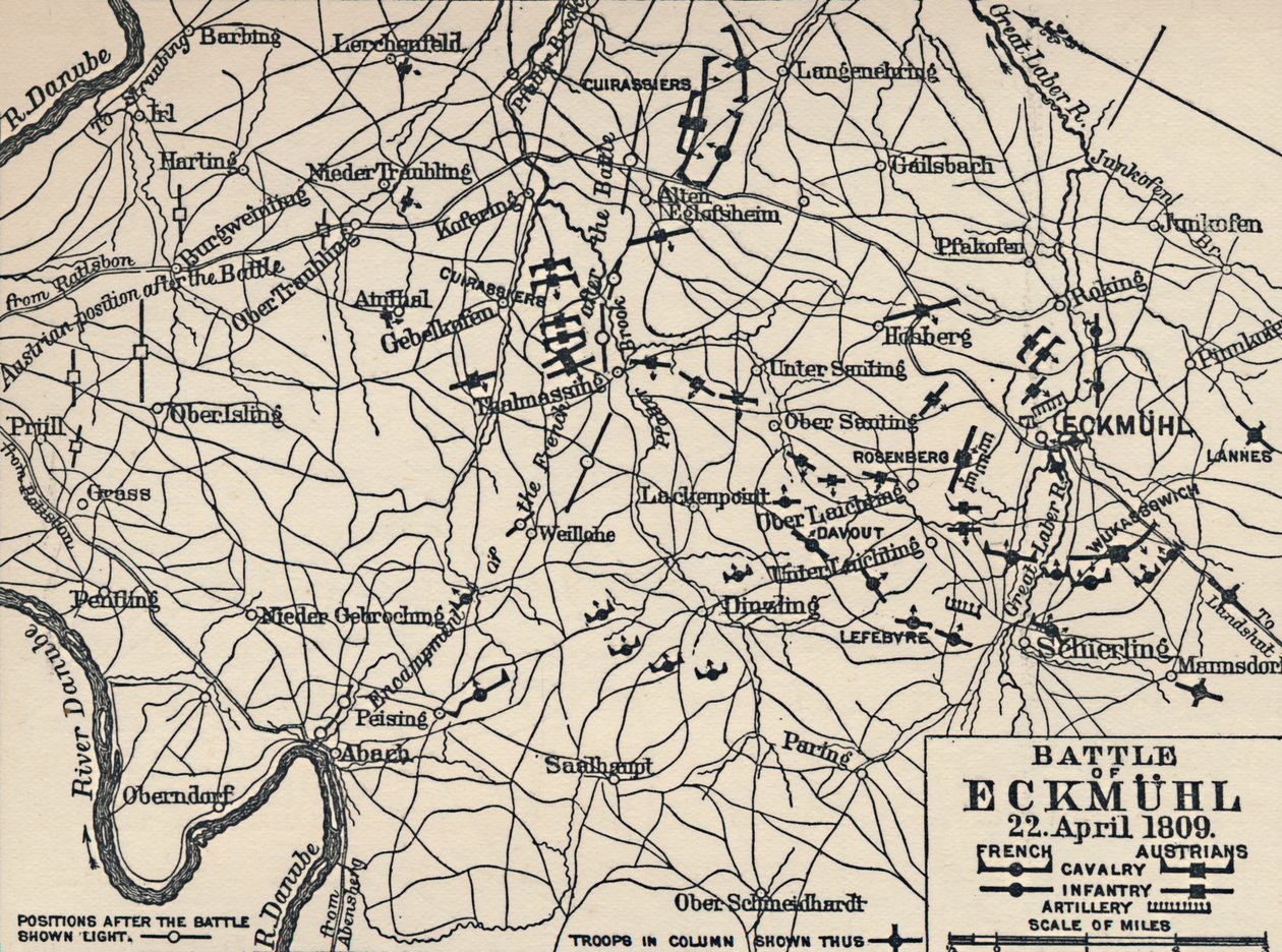 Bitva u Eckmühlu, 22. dubna 1809, 1896. od Unbekannt