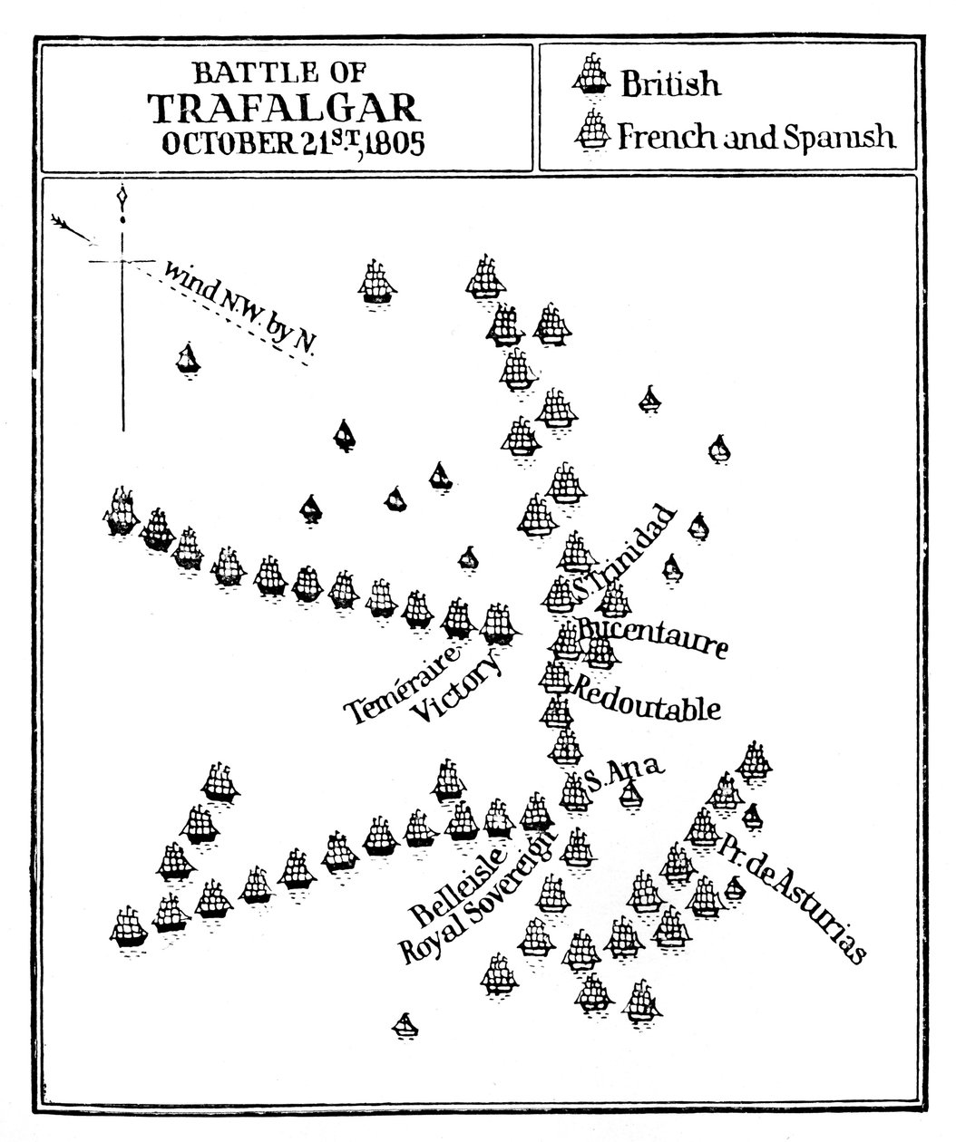 Bitva u Trafalgaru, 1805 od Unbekannt