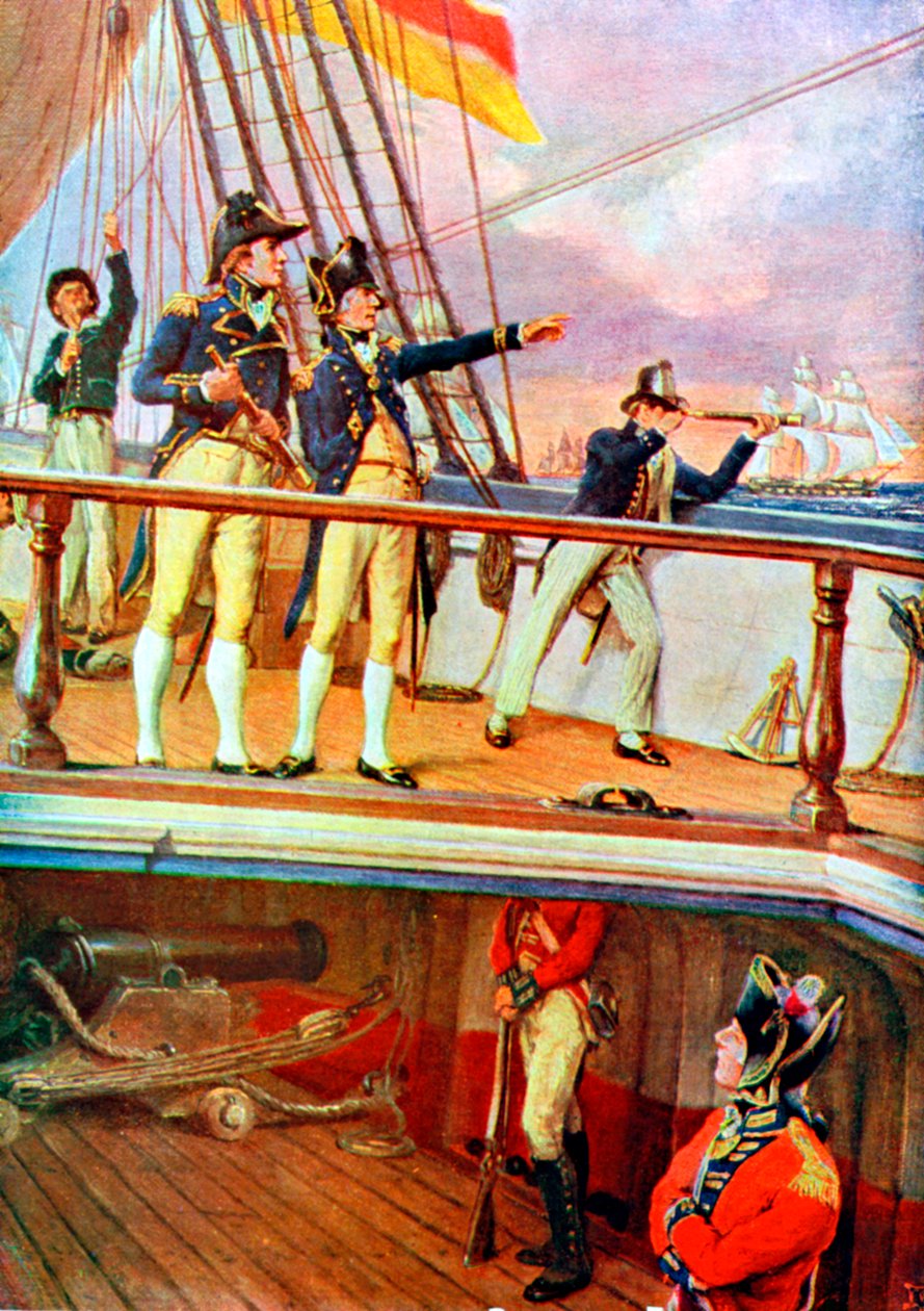 Bitva u Trafalgaru, 21. října 1805 od Unbekannt