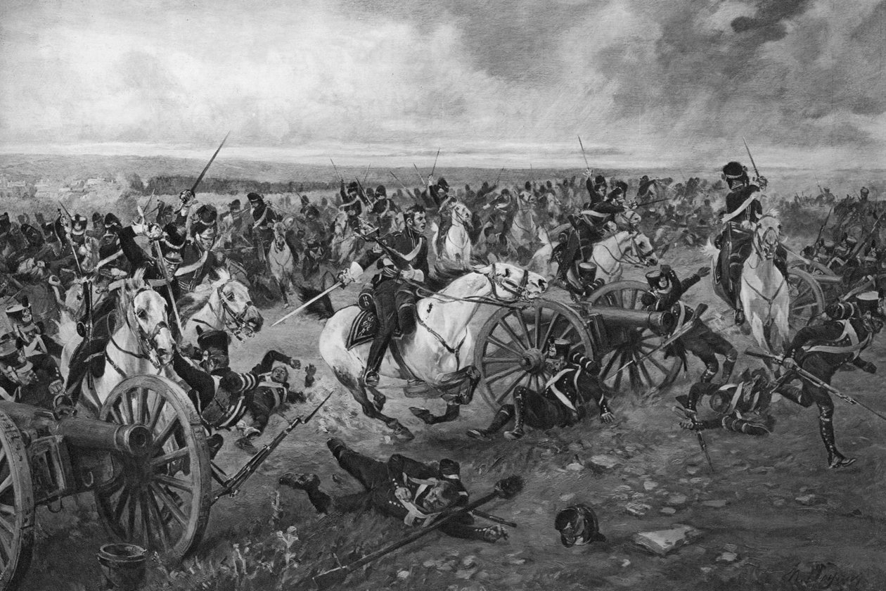 Bitva u Waterloo, 1815 od Unbekannt