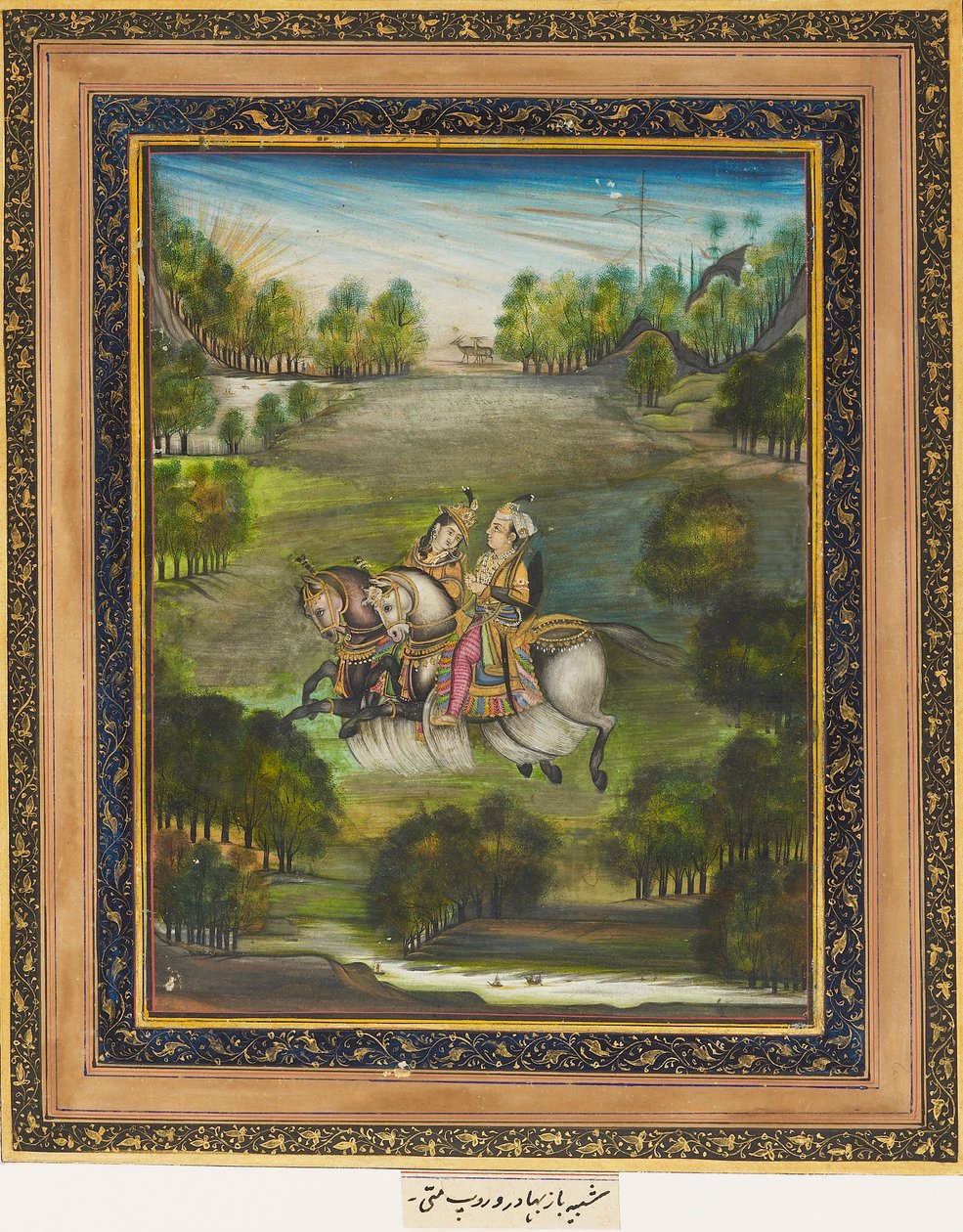Baz Bahadur a Rupmati, c1820 od Unbekannt