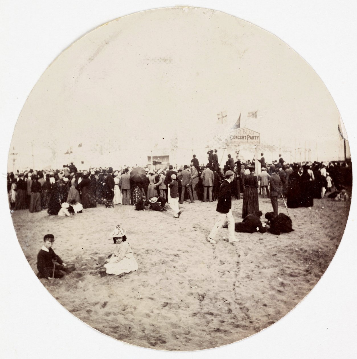 "Plážová zábava", c 1890 od Unbekannt