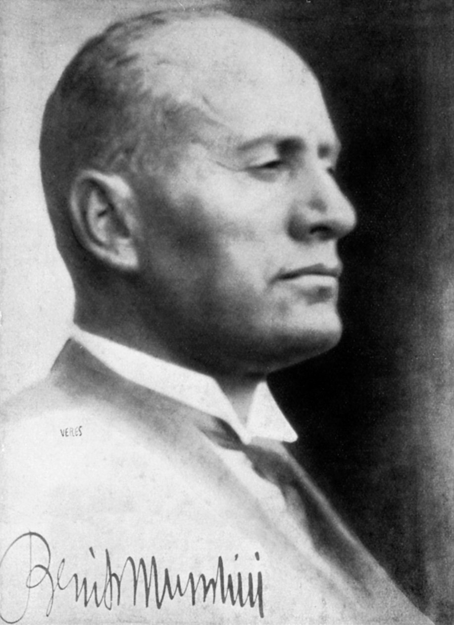 Benito Mussolini, italský fašistický diktátor, c1930 od Unbekannt
