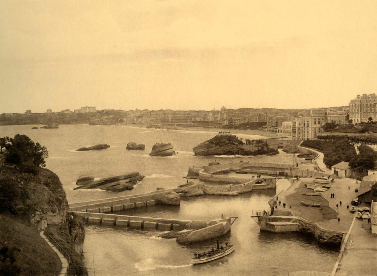 Biarritz – rybářský přístav, c1930. od Unbekannt