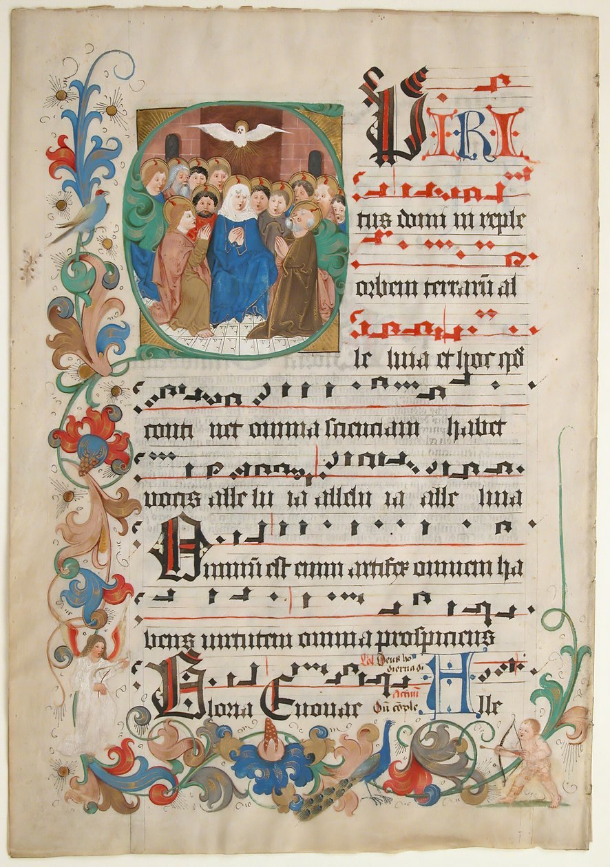 Bifolium z graduálu z konce 15. století. od Unbekannt