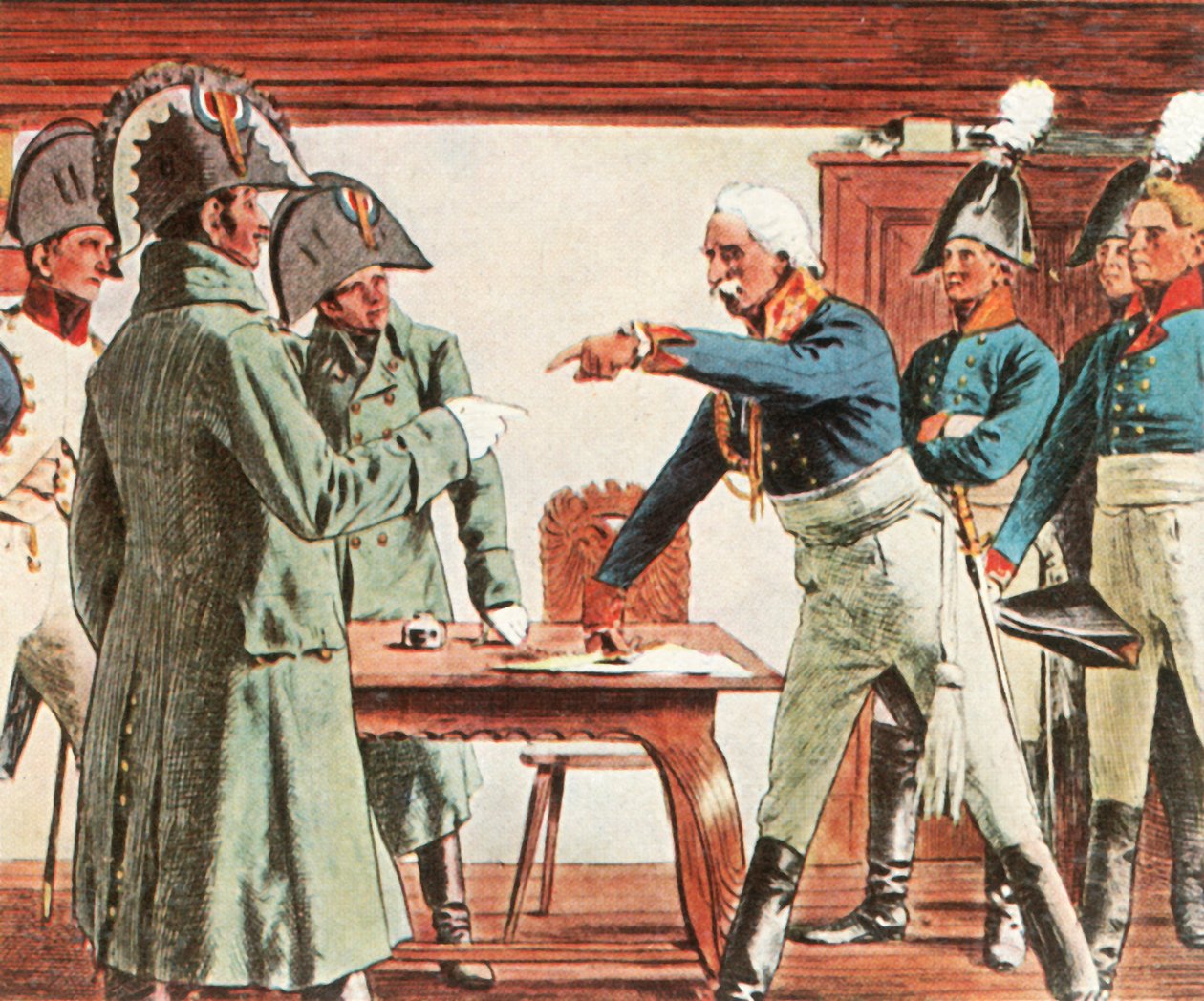 Blücher se vzdává poblíž Ratkau, 7. listopadu 1806, 1936. od Unbekannt