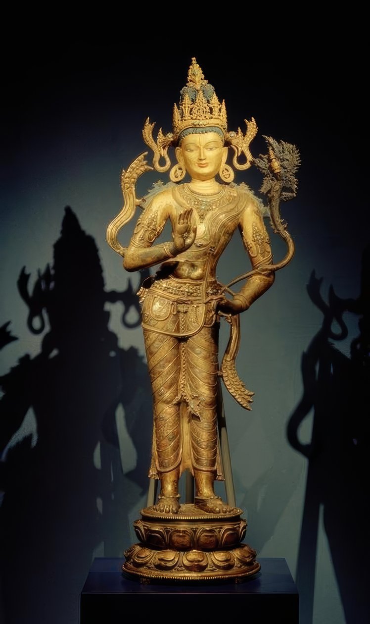 Bódhisattva Maitreya / sochařství, 11. – 12. Století od Unbekannt