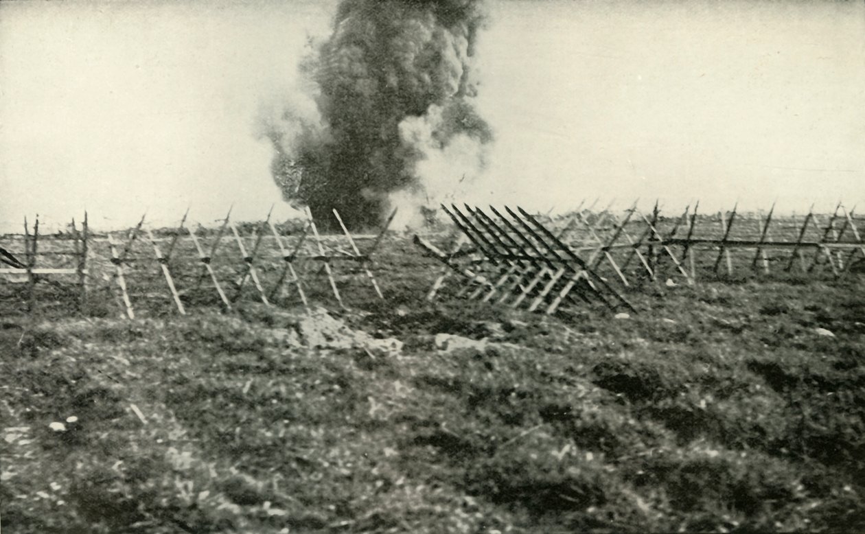 Bombardování německých zákopů, 1919. od Unbekannt