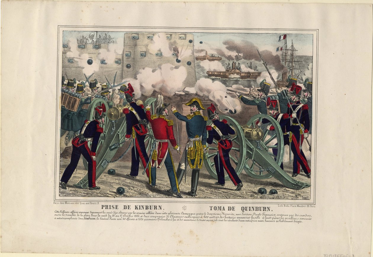 Bombardování Kinburnu, 1855 od Unbekannt