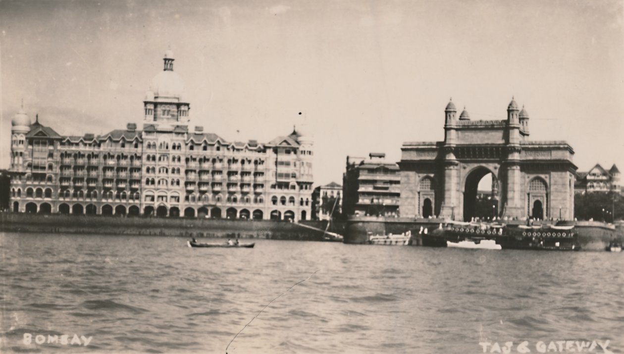 Bombay - Taj & Gateway, c1930. od Unbekannt