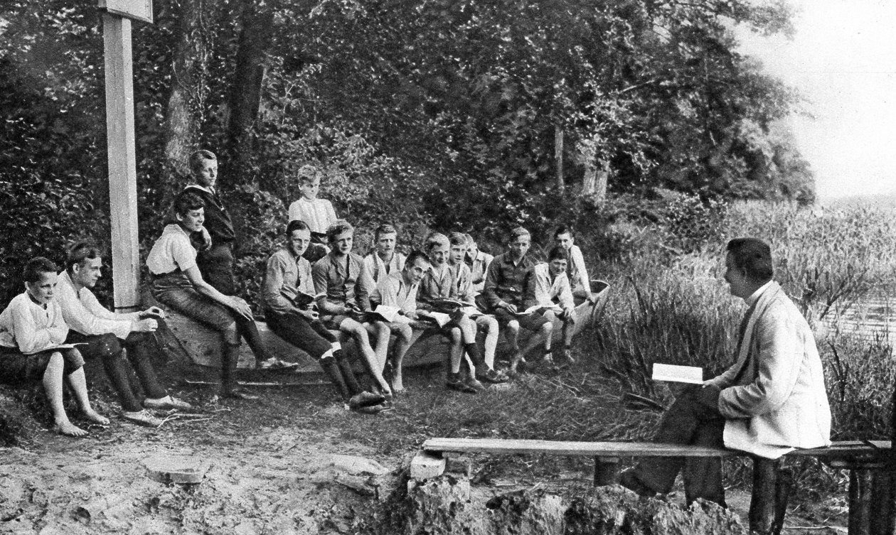 Chlapci studující přírodu, Německo, 1922 od Unbekannt
