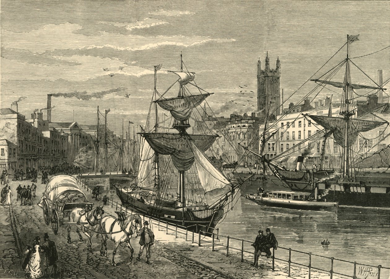 Bristol, z St. Augustines Quay, 1898. od Unbekannt