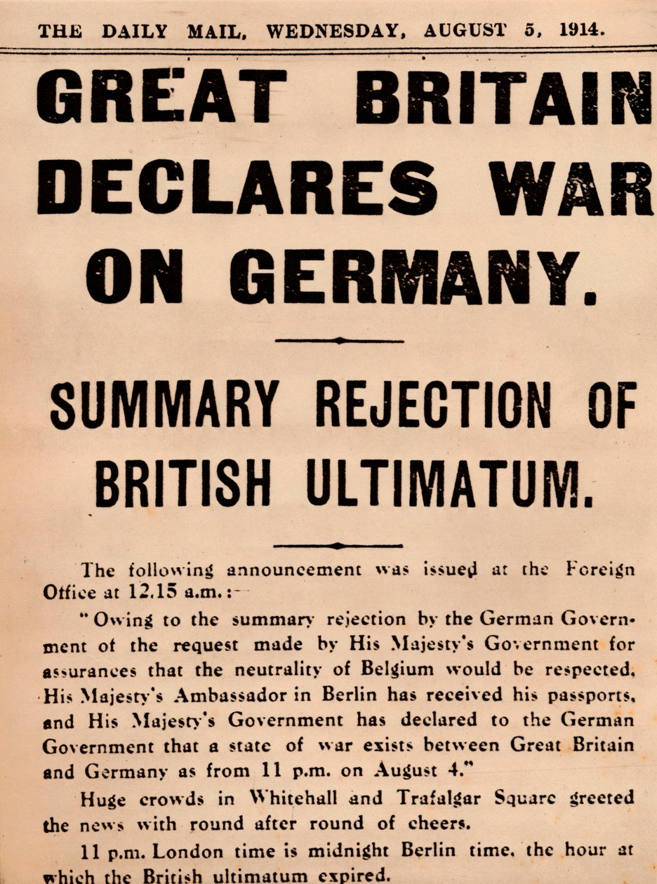 Británie vyhlašuje válku Německu, 1914 1935 od Unbekannt