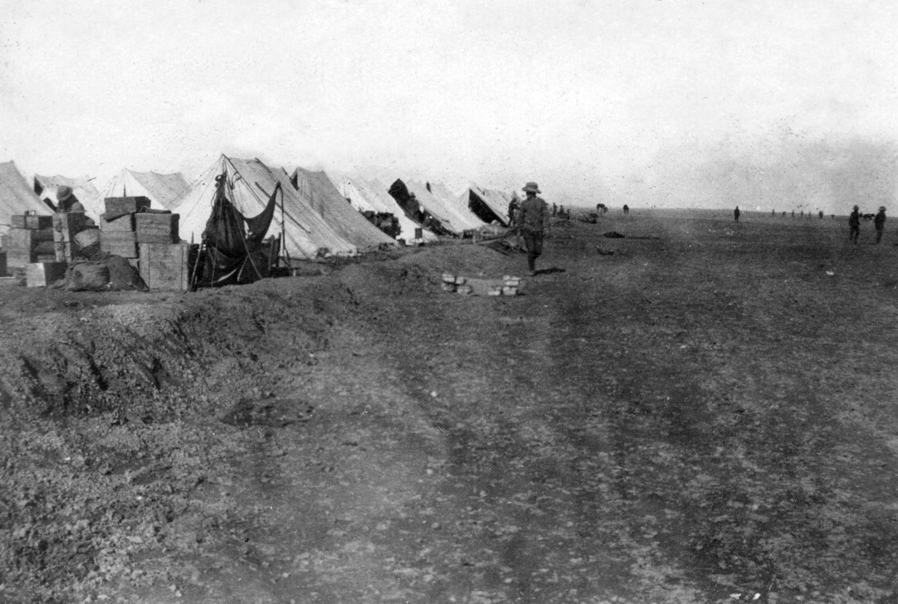 Britský tábor 15 RWR, poblíž Bagdádu, 1918 od Unbekannt