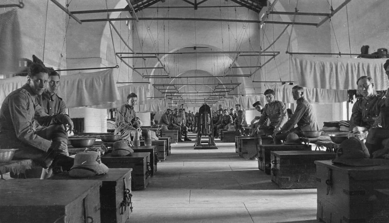 Britská kasárna, Agra, Indie, 1916-1917 od Unbekannt