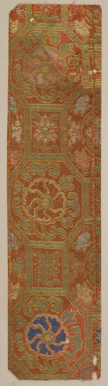 Brokát, hedvábí. Ukázka, období Edo, 1615-1868. od Unbekannt
