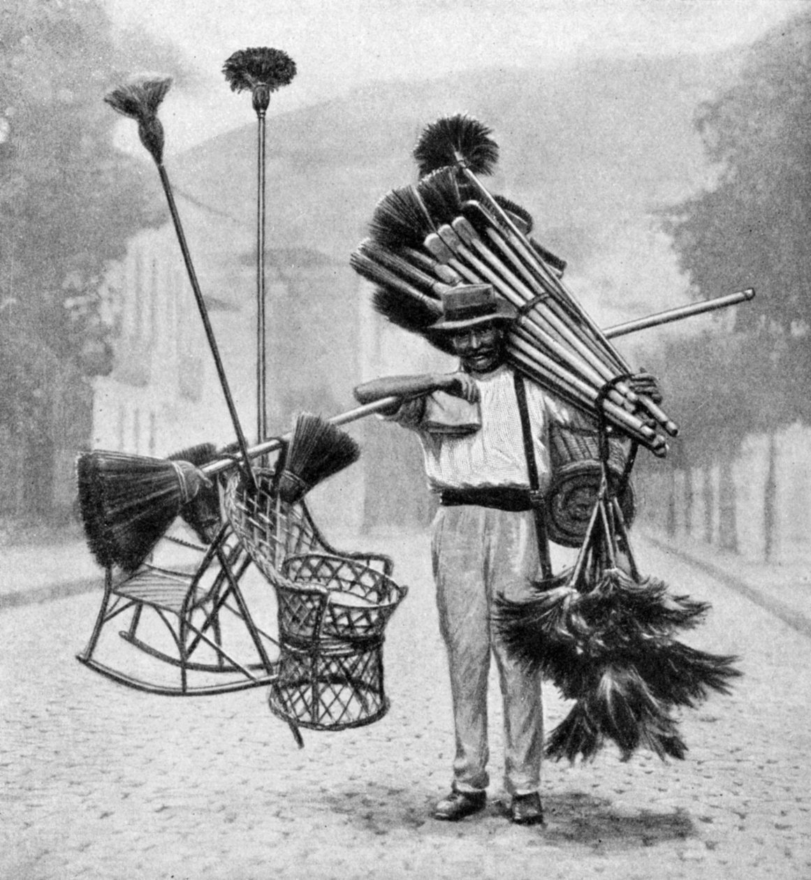 Prodejce koštěte, Rio de Janeiro, Brazílie, 1922 od Unbekannt