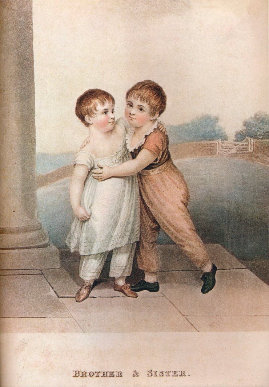 Bratr a sestra, c18. století od Unbekannt