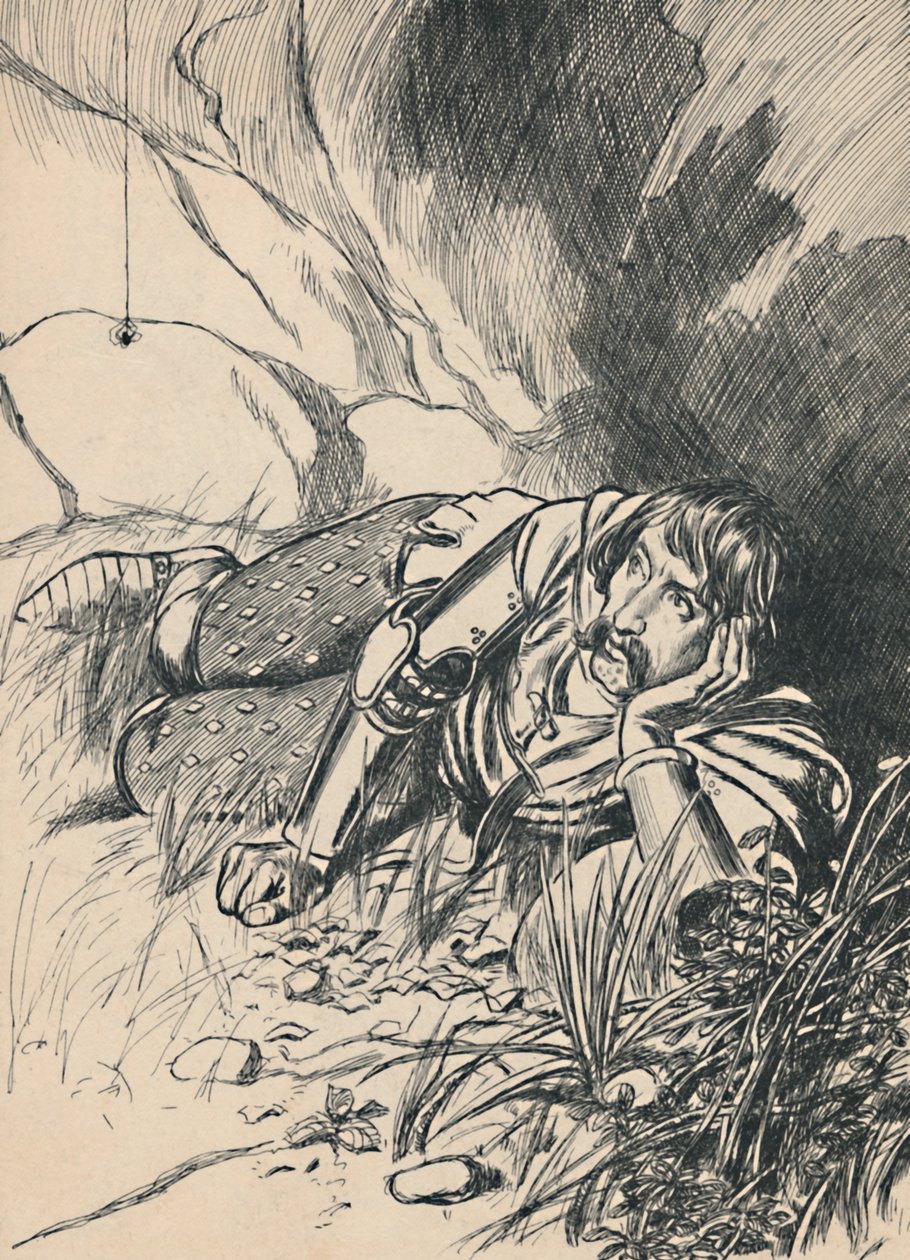Bruce Watching the Spider, c1907 od Unbekannt