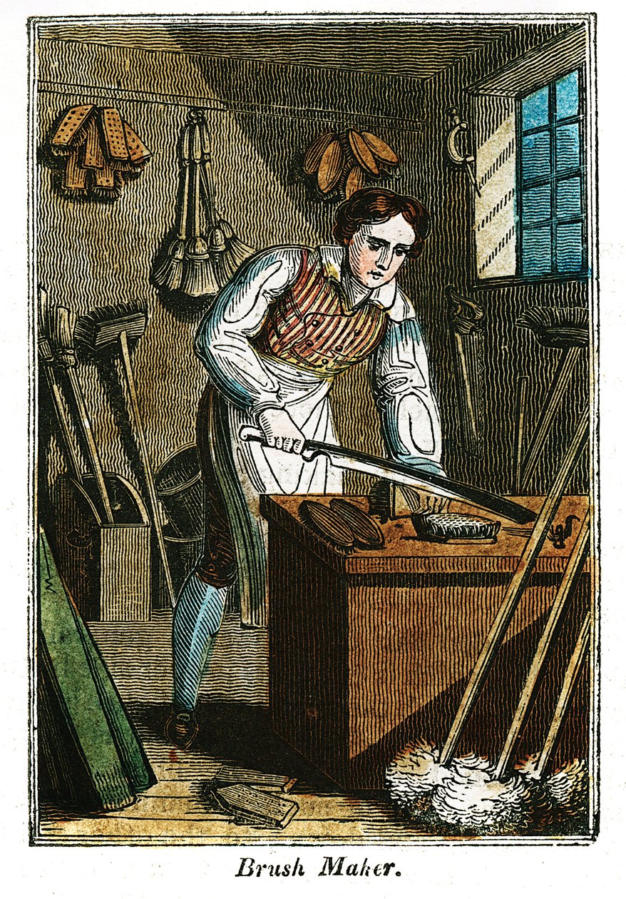 Výrobce štětců, 1823 od Unbekannt