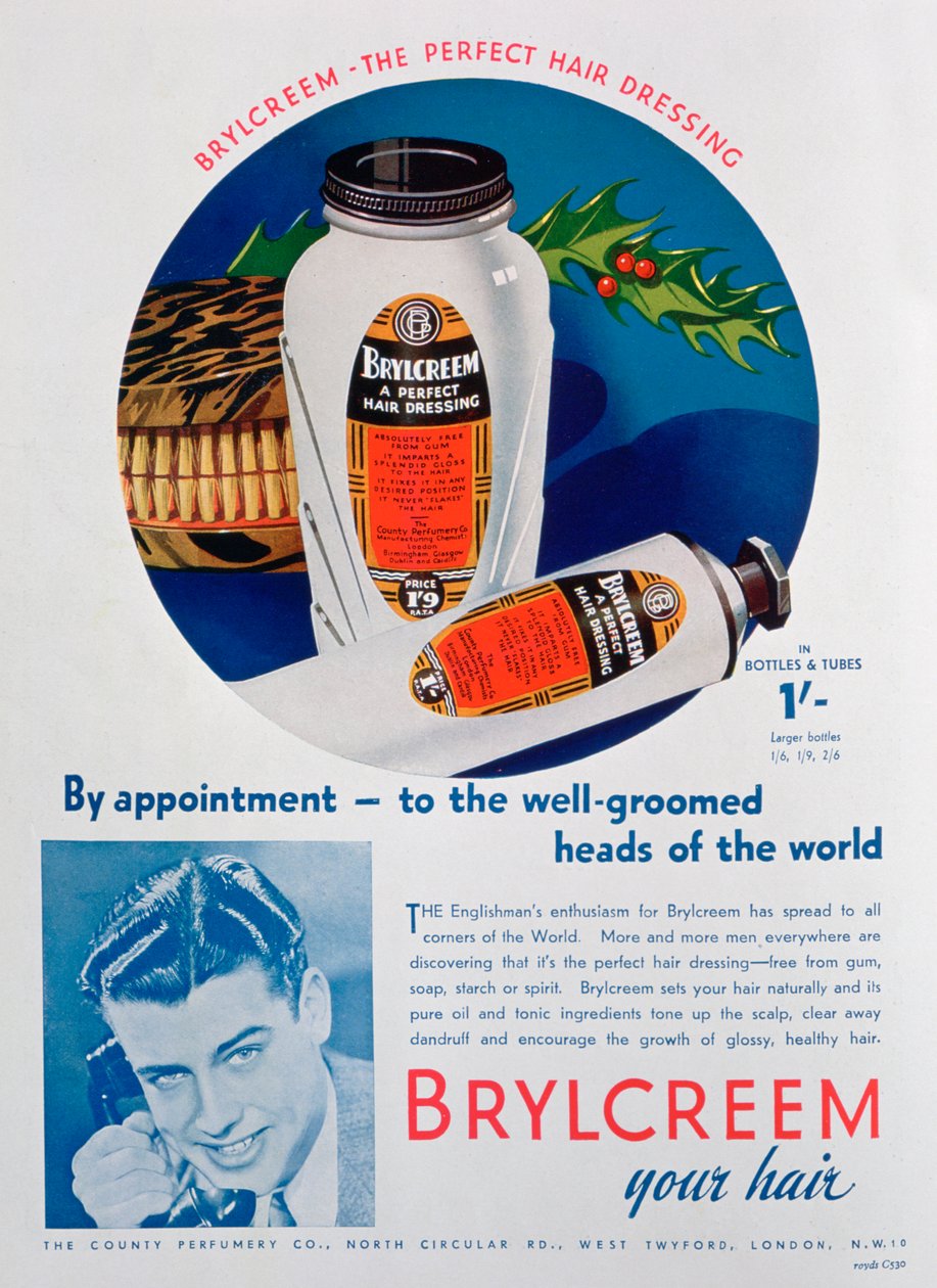 Brylcreem advert, 1938 od Unbekannt