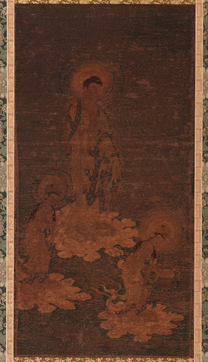 Uvítací sestup Buddhy Amidy, období Kamakura, 14. století. od Unbekannt