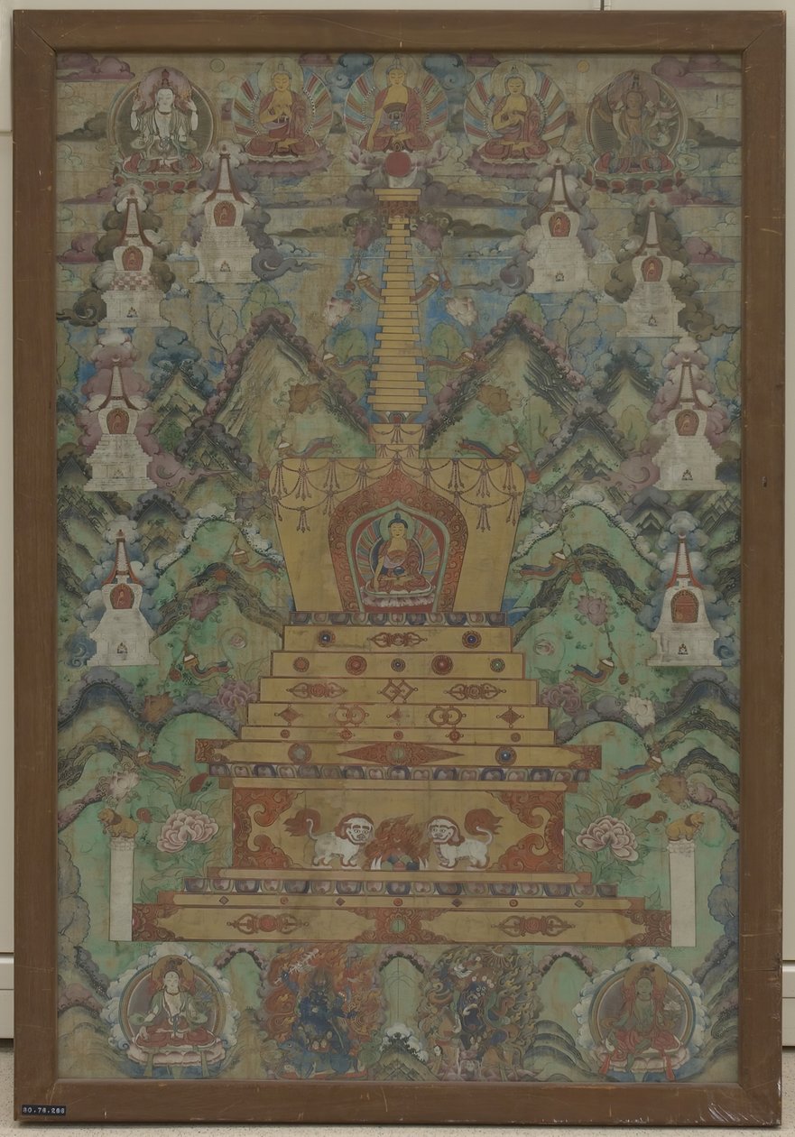 Buddha uvnitř stúpy, 16.-17. století. od Unbekannt